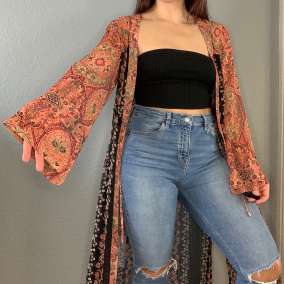 Vibrant Print Duster / Robe - Picture 4 of 7